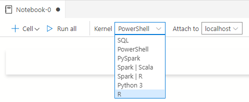 Azure Data Studio kernels – now with the kernels from the Jupyter kernelspec list